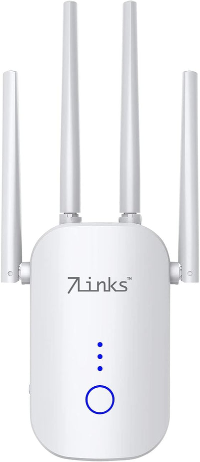 7links Dual WLAN-Repeater: Dualband-WLAN-Repeater, App ELESION, 2,4 & 5 GHz, bis 1.200 Mbit/s (Dualb