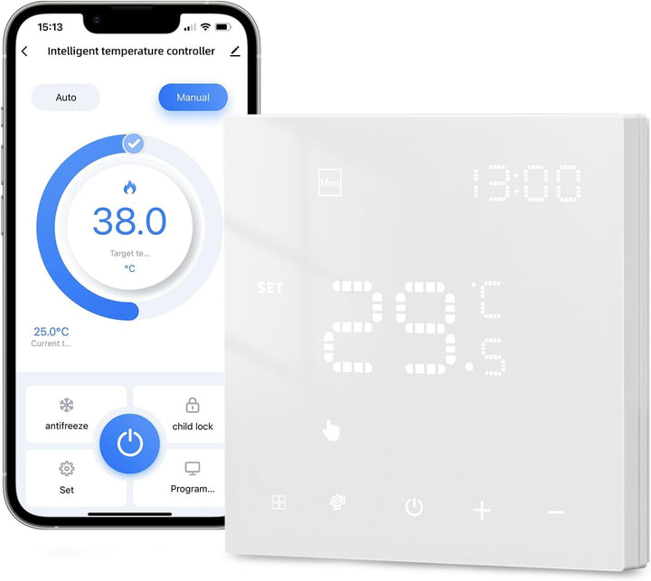 AVATTO Thermostat Für Wasser Fussbodenheizung und Gasboiler, Smart WiFi Thermostat Programmierbar Ra