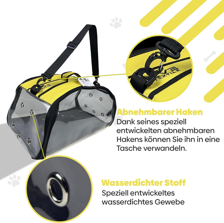 EVE Textile Hunde Tragetasche | Katzen Tragetasche | Hundetasche | Katzentasche | Hunde Umhängetasch