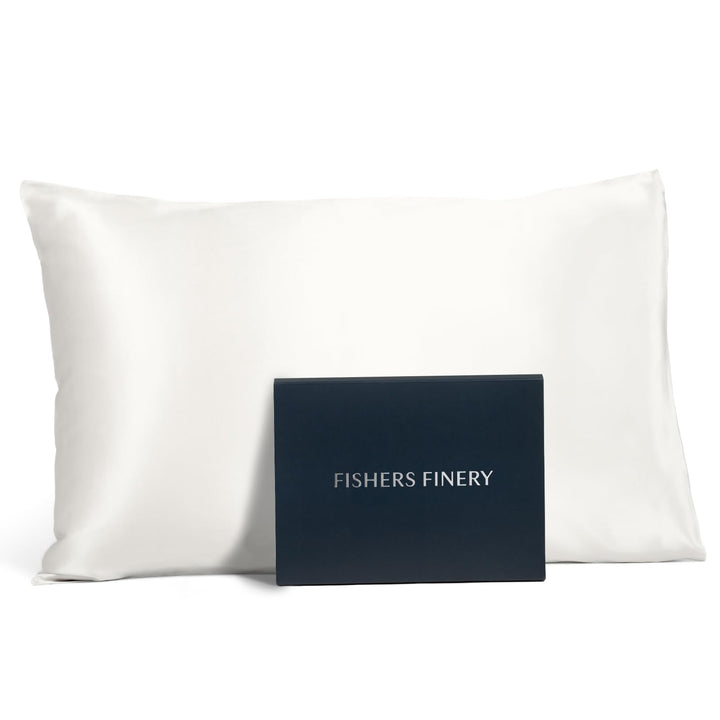 Fishers Finery 25 mm Luxus-Kissenbezug, 100 % reine Seide, Queen oder Kingsize, unsere Maulbeerseide