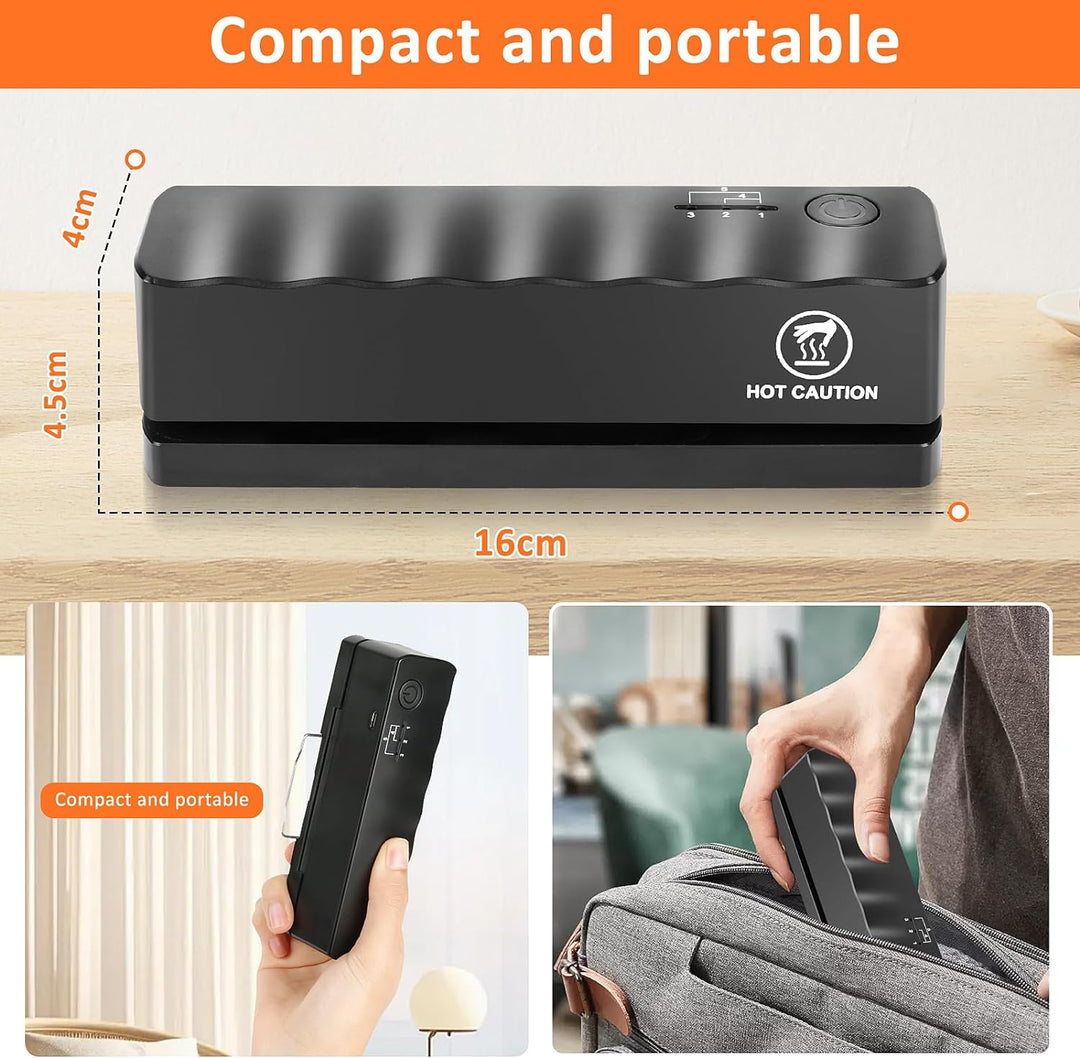 Comius Sharp Folienschweissgerät,Wiederaufladbar Mini Schweissgerät mit 5 Geschwindigkeiten, Mini Ba