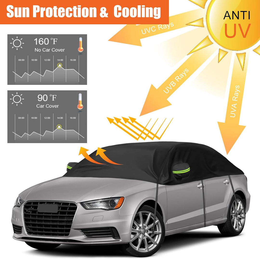 Autoabdeckung Wasserdicht Ersatz für Audi A3/S3 Cabriolet 2008-2012, Halbgarage, Autohülle Autoplane