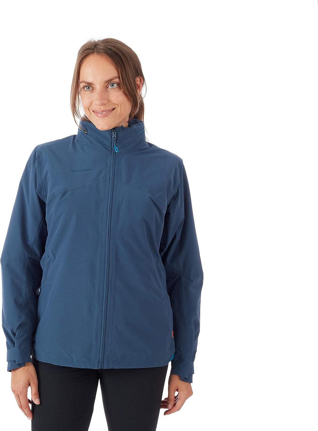 Mammut Damen Hardshell-Jacke mit Kapuze Trovat Hooded L wing teal-sapphire, L wing teal-sapphire