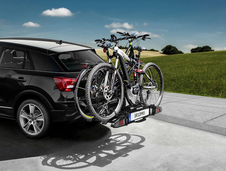 Bullwing SR12 PRO Fahrradträger für Anhängerkupplung 2 Fahrräder E-Bike 60kg Super Leicht LED
