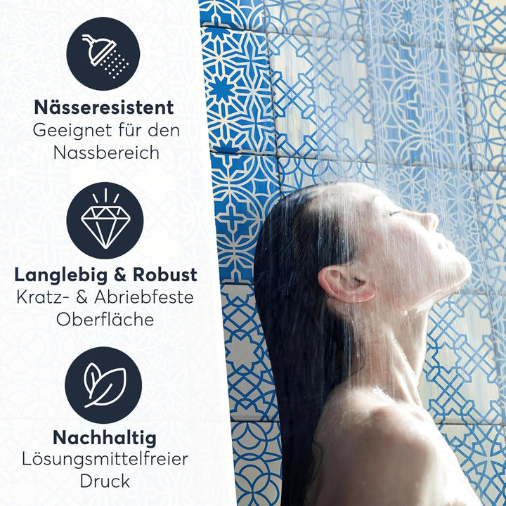 CREATISTO Klebefliesen Stickerfliesen Fliesenfolie - Hochwertige Sticker Aufkleber für Wandfliesen I