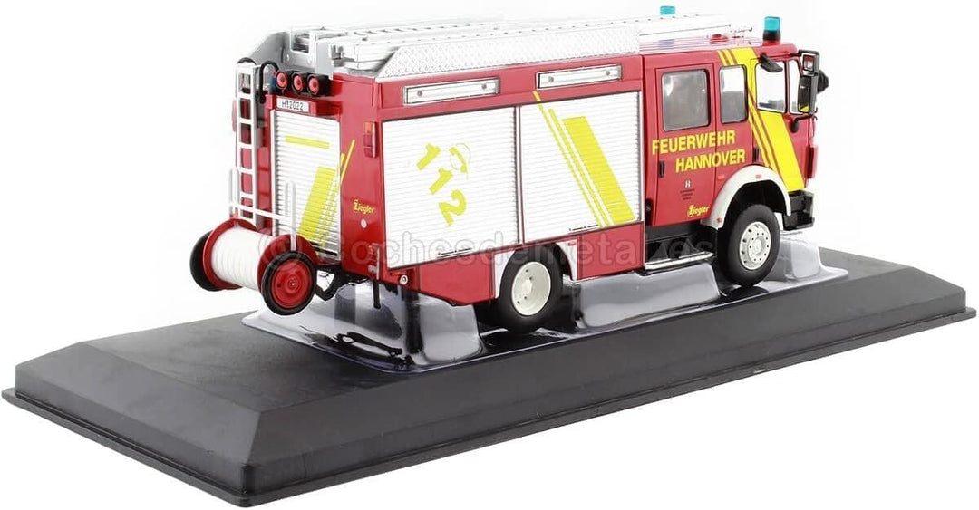Ixo Mercedes LF 16/12 Ziegler FDHerwehr Hannover 1995 rot Modellauto 1:43 Models