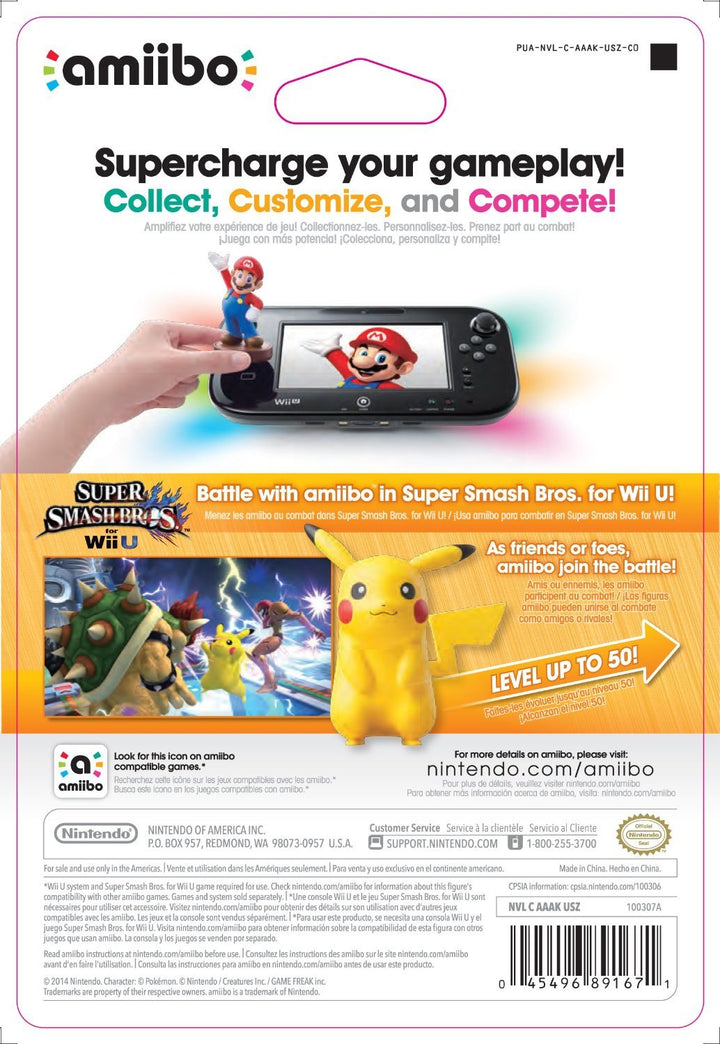Amiibo Pikachu - Super Smash Bros. series Ver. [Wii U][Japanische Importspiele]