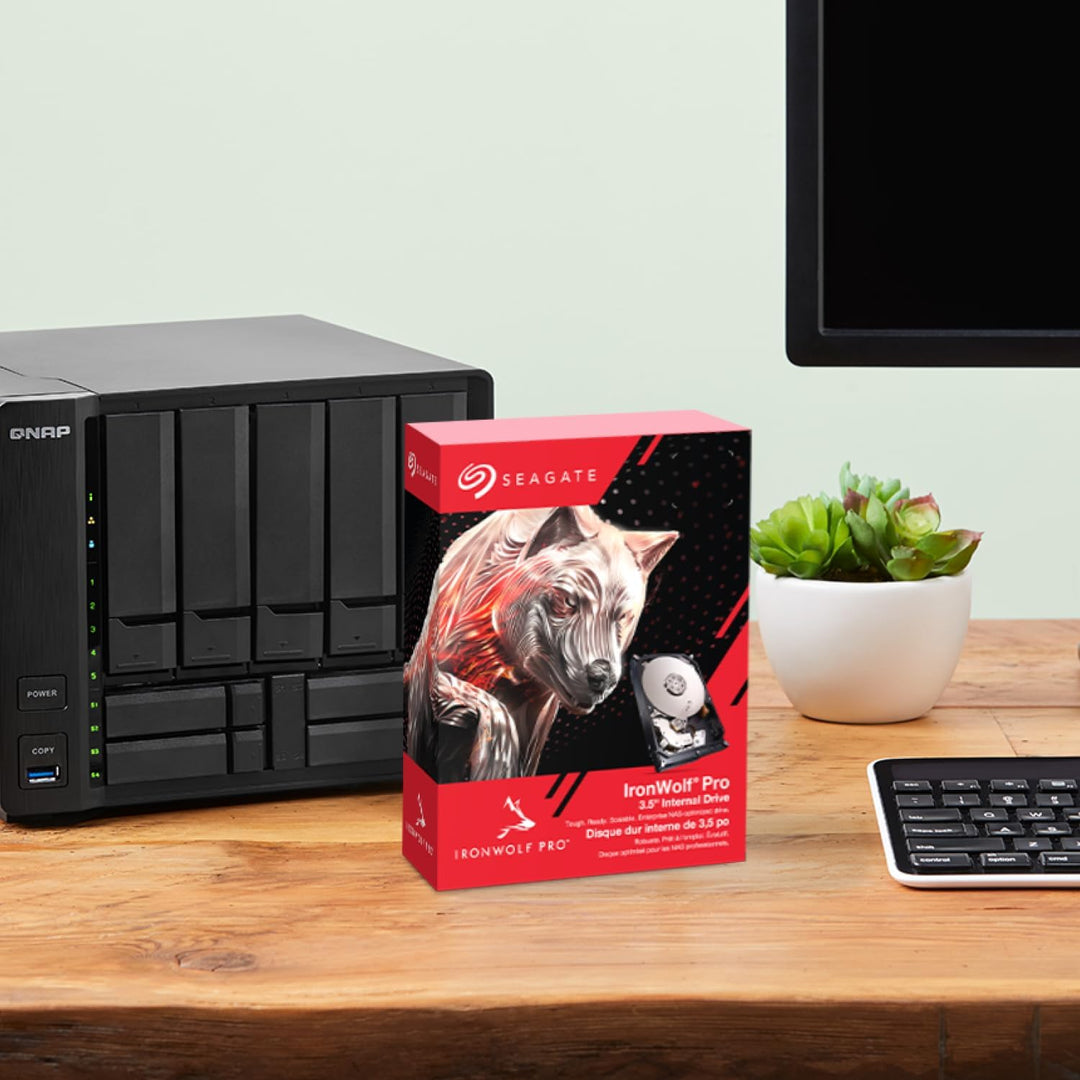 Seagate IronWolf Pro 2 TB, NAS interne Festplatte, 3.5 Zoll, 7200 U/Min, CMR, 256 MB Cache, SATA 6 G