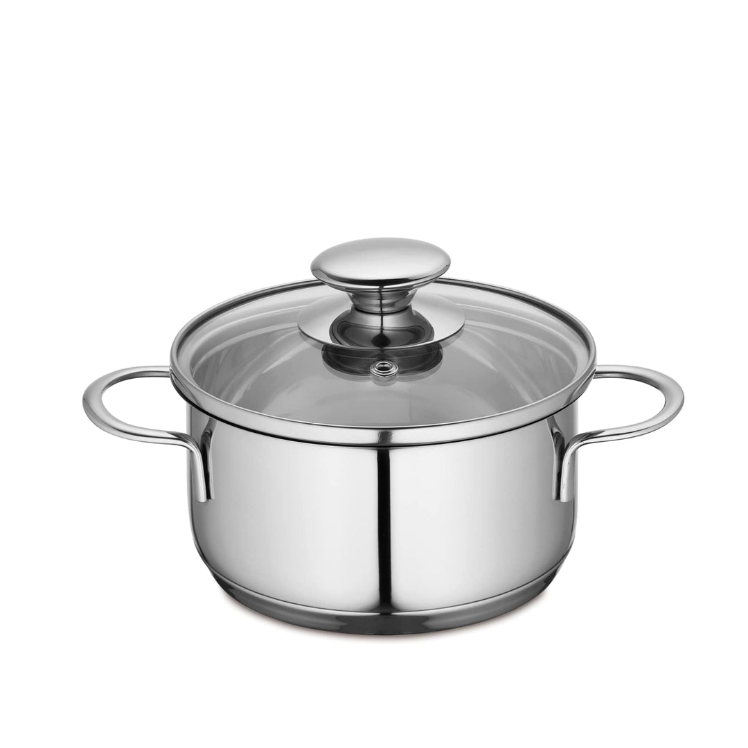 Küchenprofi 2370702814 Edelstahl-Topf mit Glasdeckel || Induktion