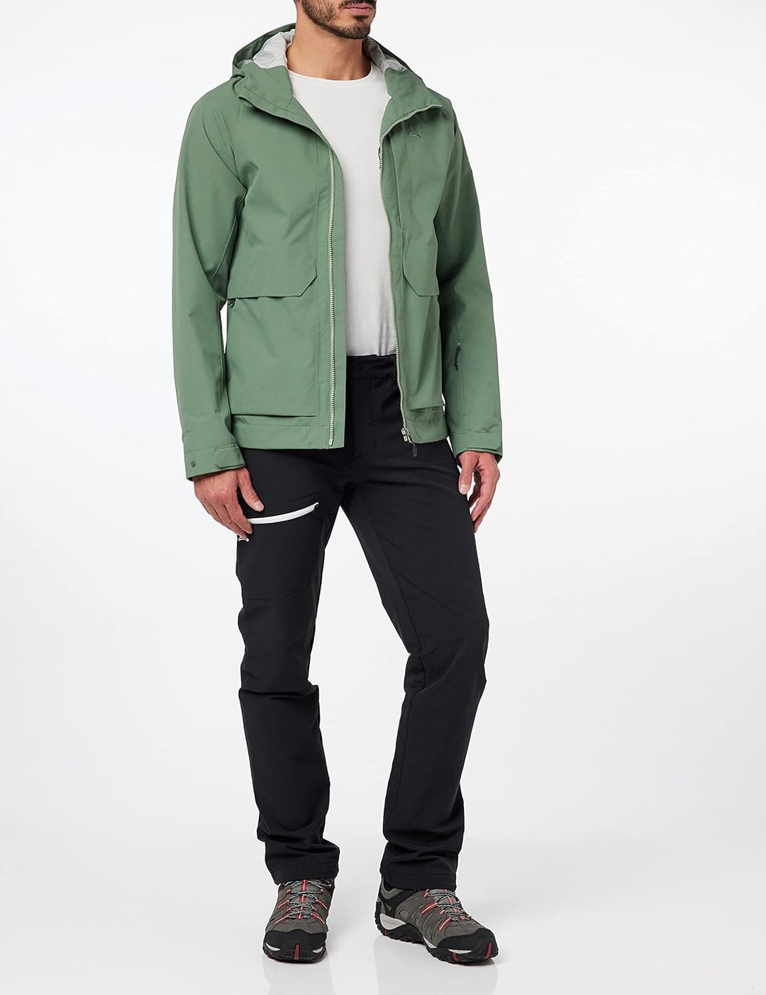 Schöffel Herren Jacket Lausanne M, Funktionsjacke mit Kapuze, wasserdichte, leichte Sommerjacke mit