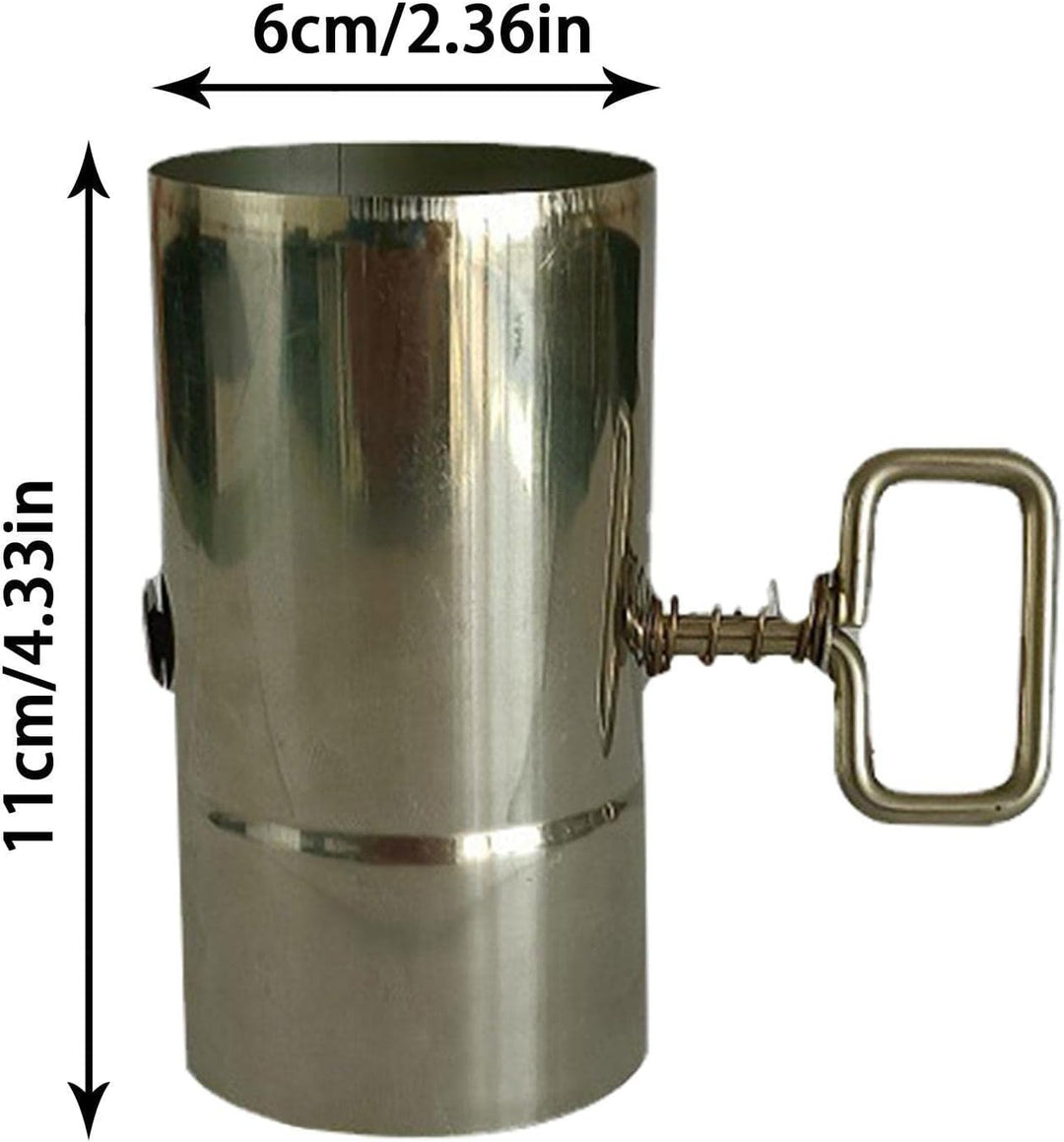 LOSOO Outdoor Kaminofen, Verstellbarer Luftstromregler Edelstahlkamin, Tragbarer Titan-Zeltofen-Rohr