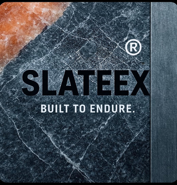 Specksteinplatte 20 × 13 × 3 cm von Slateex – Naturstein-Grillplatte für Grill, Backofen & Servieren