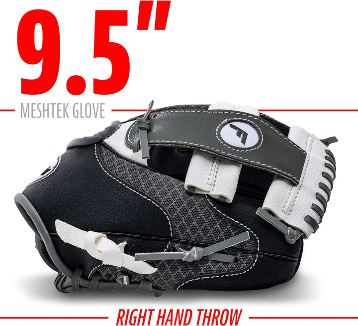 Franklin Sports Teeball Recreational Series Fielding Handschuh mit Baseball, 24,1 cm Überwurf für di