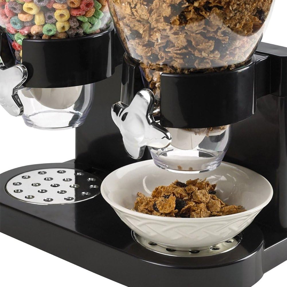 BAKAJI Spender für Cereo/Pasta/Karamell/Dolci/Frutta Eimer mit Rollen, doppelter Behälter, 8 l und i