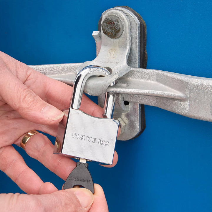 Maudex® RPB50 Hochleistungs-Vorhängeschloss – 10 mm gehärteter, schnittfester Bügel, wetterfester Ch