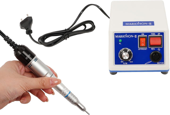 Poliermaschine Mit BüGel Und FussPedal FüR Juwelen Weiss 65W | 2-PolierköPfe GeräUscharm Und Vibrati