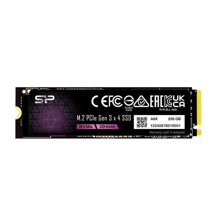 Silicon Power 256GB NVMe M.2 PCIe Gen3x4 2280 SSD (SP256GBP34A60M28AY) 256GB A6X, 256GB A6X