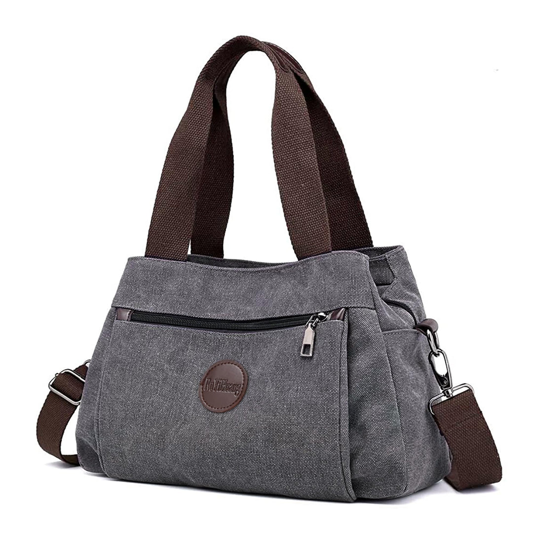DIRRONA Elegant Damen Segeltuch Umhängetasche Gross Kapazität Handtasche Casual Reise Schultertasche