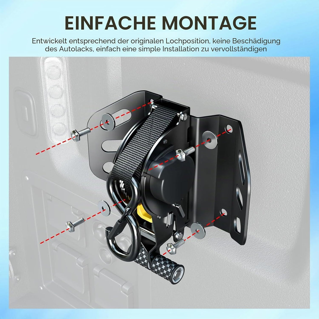 Einziehbare Ratschengurte kompatibel mit Ford F150 2015–2024, einziehbare Spanngurte, Ersatz für For