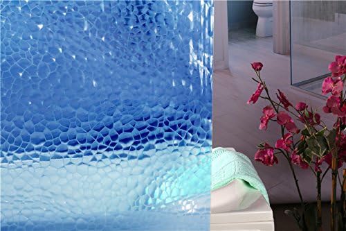 Adwaita Duschvorhang-Einlage, strapazierfähig, Eva-Kunststoff, schimmelfrei, 3D-Wasserwürfel, transp