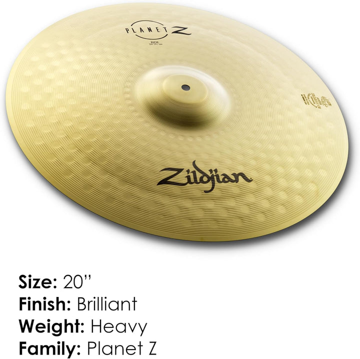 Zildjian ZP20R Planet Z Series - Ride Cymbal - 20" 20'' Ride Planet Z - Neues Modell, 20'' Ride Plan