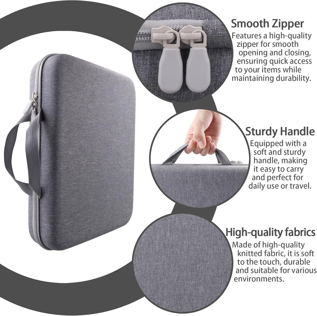 co2CREA Hart Reise Schutz Hülle Etui Tasche für Zoom PodTrak P8 Podcast Recorder, Nur Hülle für Zoom
