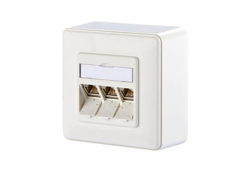 BTR E-Dat 3x8(8) AP Anschlussdose weiss
