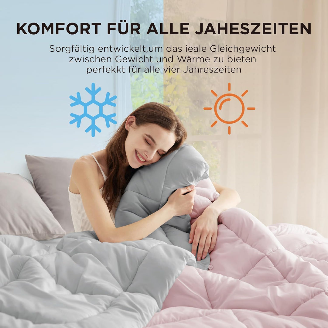 BEDSURE Bettdecke Ohne Bezug 135x200 - Bettdecke 135x200 für Allergiker, Warm & Gemütlich Ganzjahres