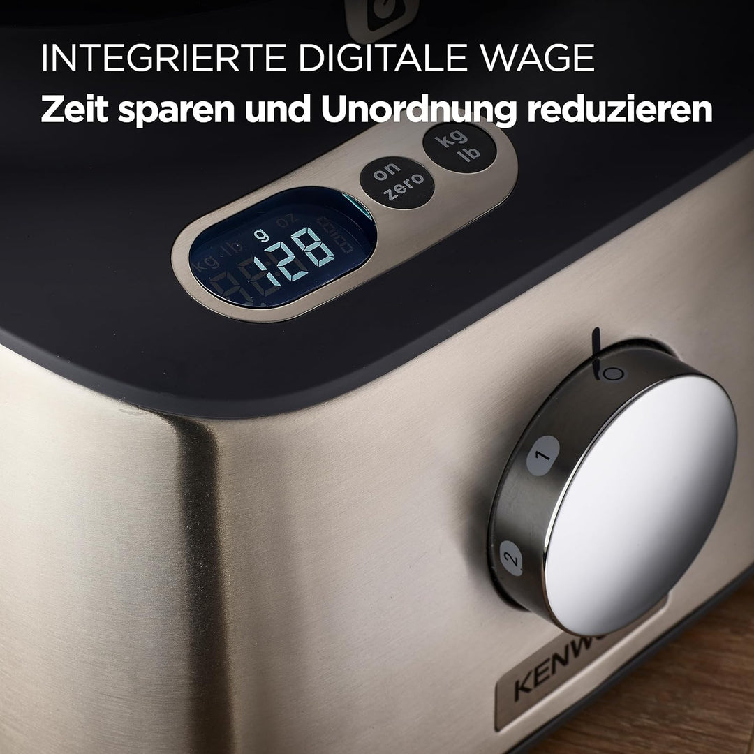 Kenwood Multipro Compact+ FDM316SS Kompakt Küchenmaschine inkl. Edelstahl Messer 3 Arbeitsscheiben u