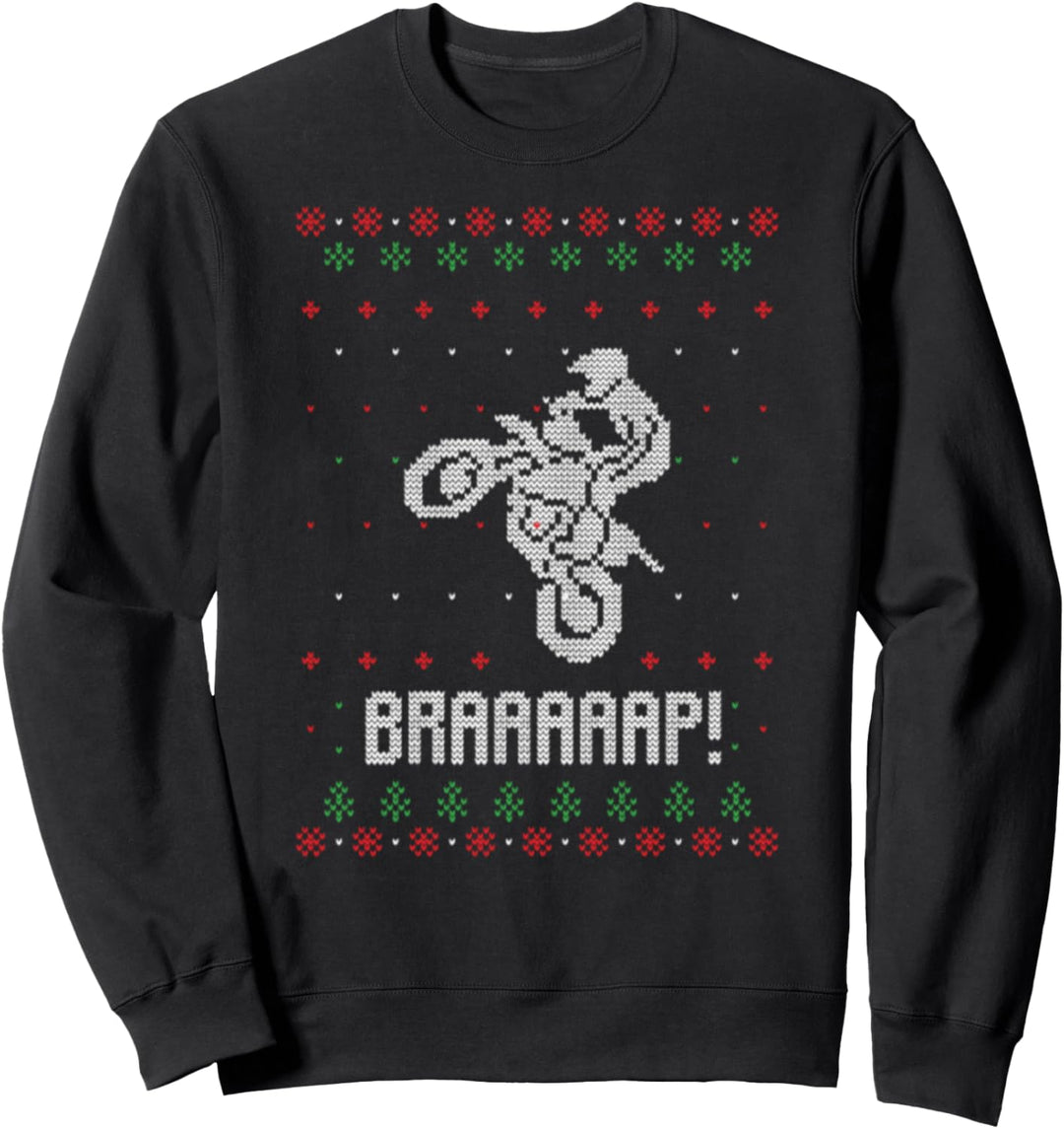 Motocross Ugly Christmas Sweatshirt