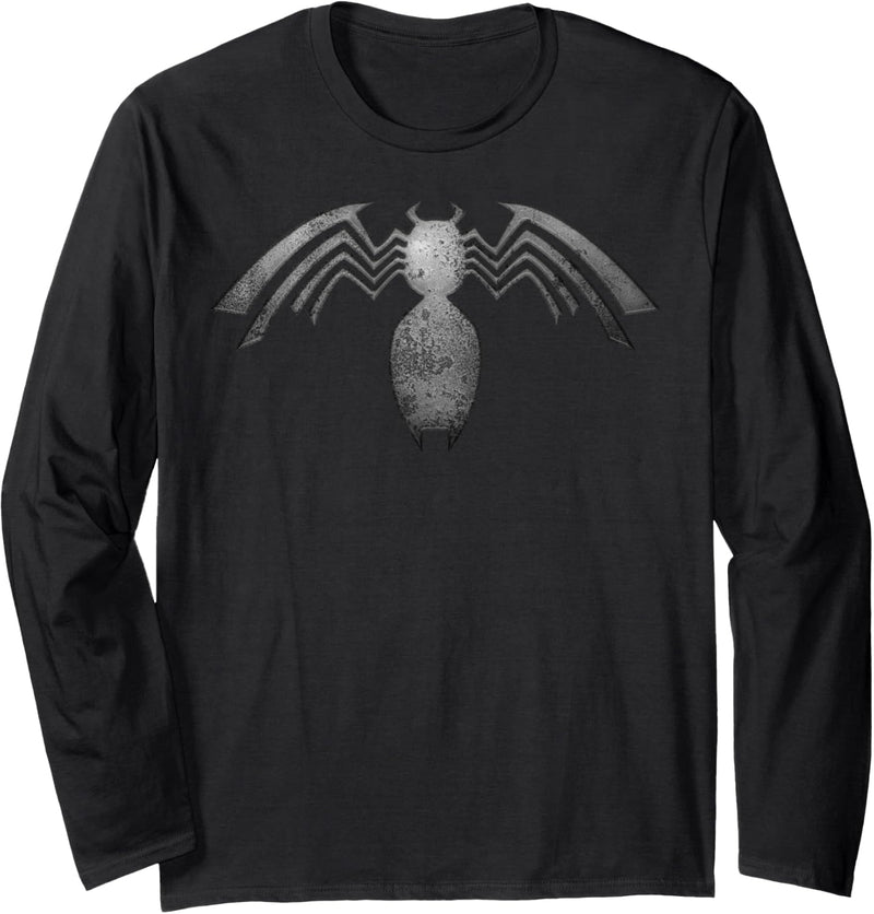 Marvel Venom Steel Center Chest Logo Langarmshirt