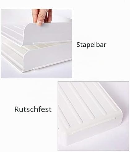 HKeeper Tier stapelbare A4-Ablagefächer, Büro-Schreibtisch-Aktenregal, ordentlicher Aktenordner, Bri