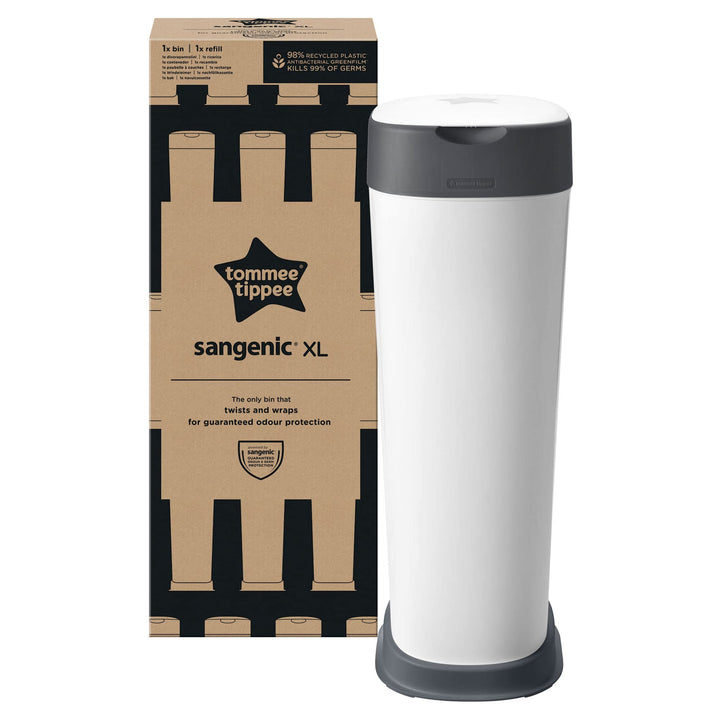 Tommee Tippee Twist & Click Windeleimer XL, Fasst bis zu 60 Windeln, Umweltfreundlicheres System mit