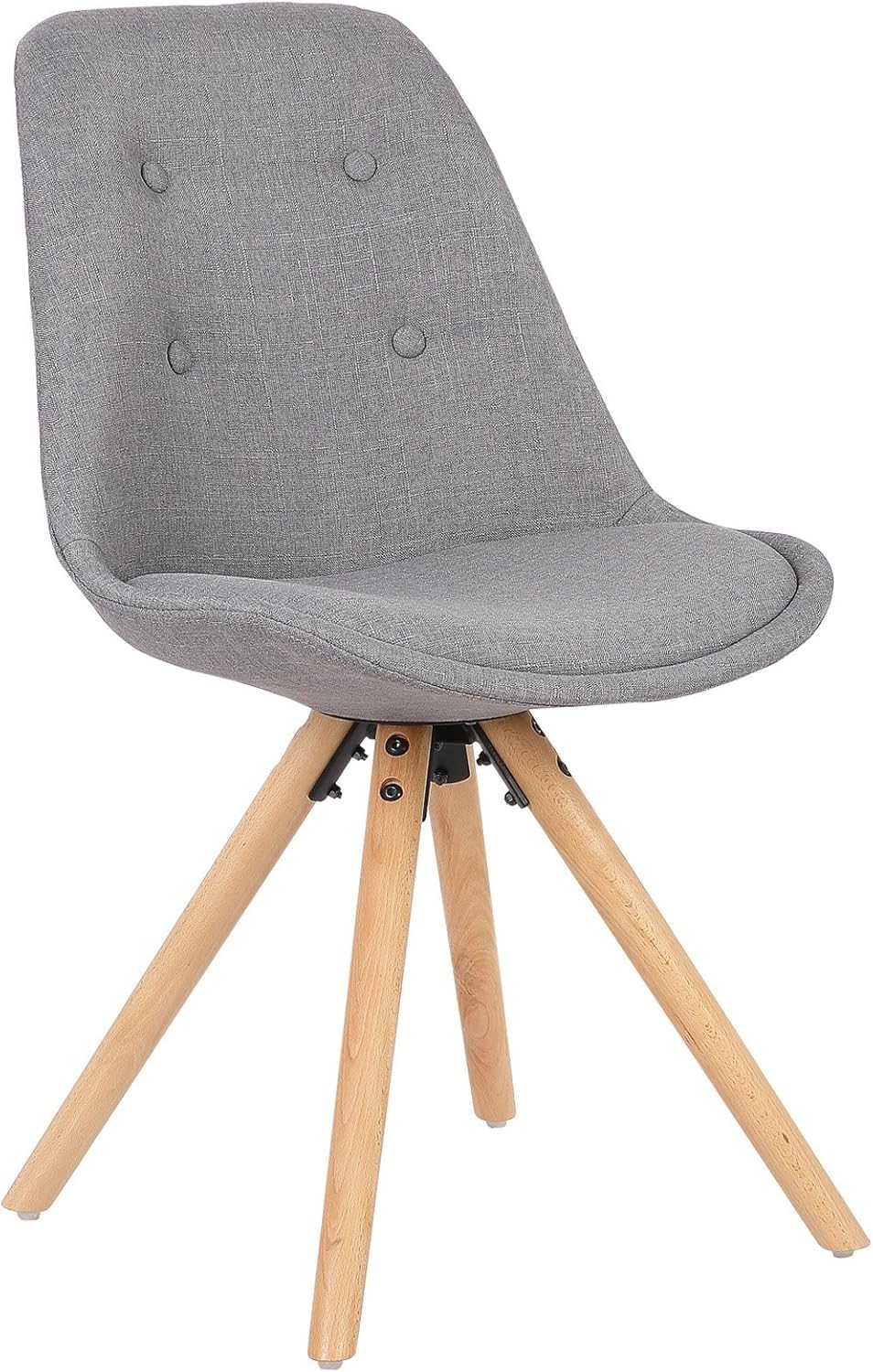 WOLTU 1x Esszimmerstühle, Küchenstuhl, Skandinavisch Design, schminktisch Stuhl, Loungesessel, Polst