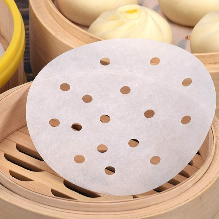 250 Stück Dim Sum Papier als Unterlage für Bambusdämpfer, Heissluftfritteuse, Dampfgarer Airfryer Li
