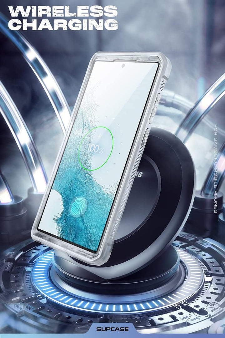 SUPCASE Schutzhülle für Samsung Galaxy S22 Ultra 5G (2022), 2 Displayschutzfolien vorne (ohne Folie