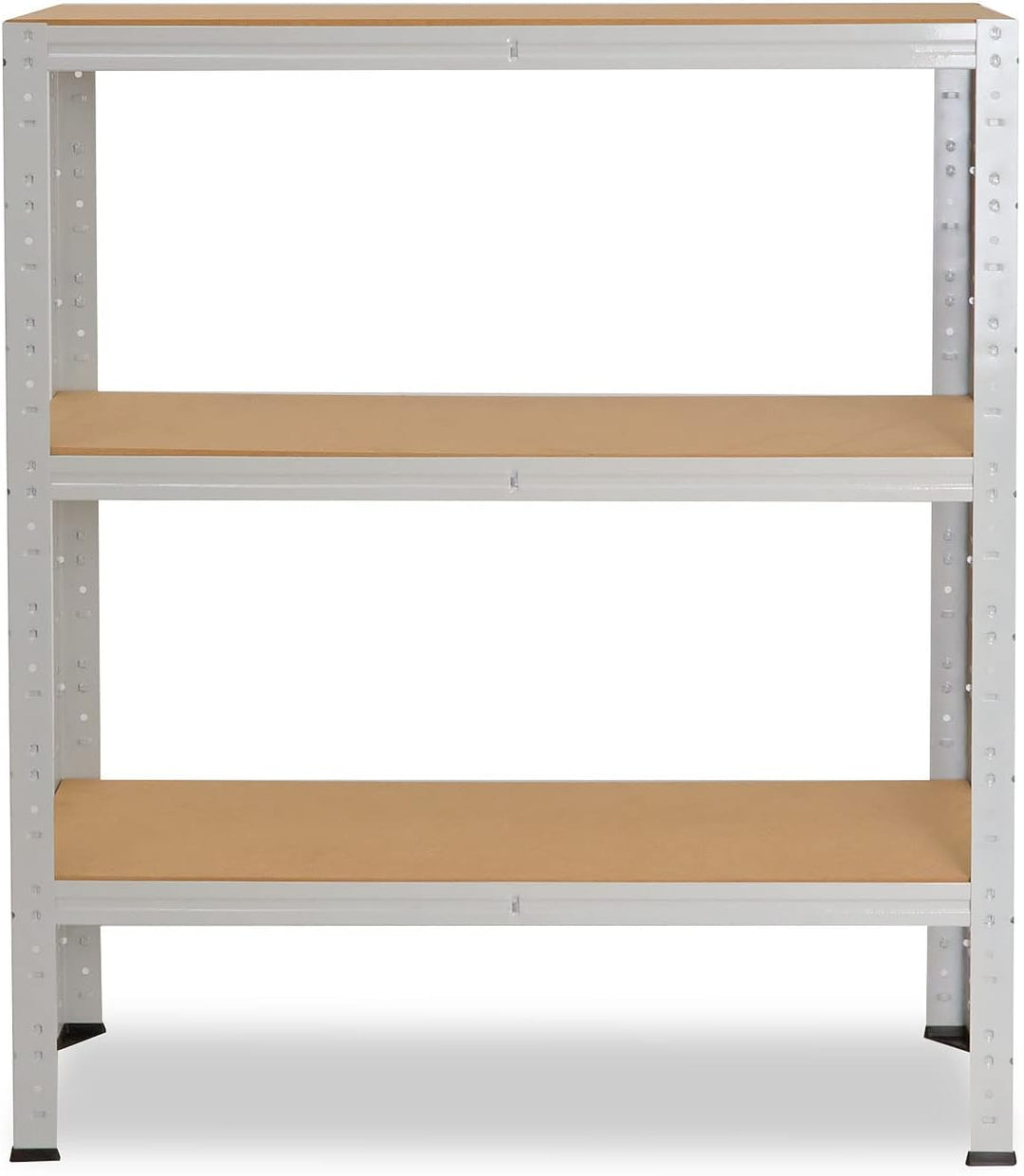 shelfplaza® 100x70x60cm Office Lagerregal Büro Schwerlastregal lichtgrau/Metall Regal Büro mit 3 Böd