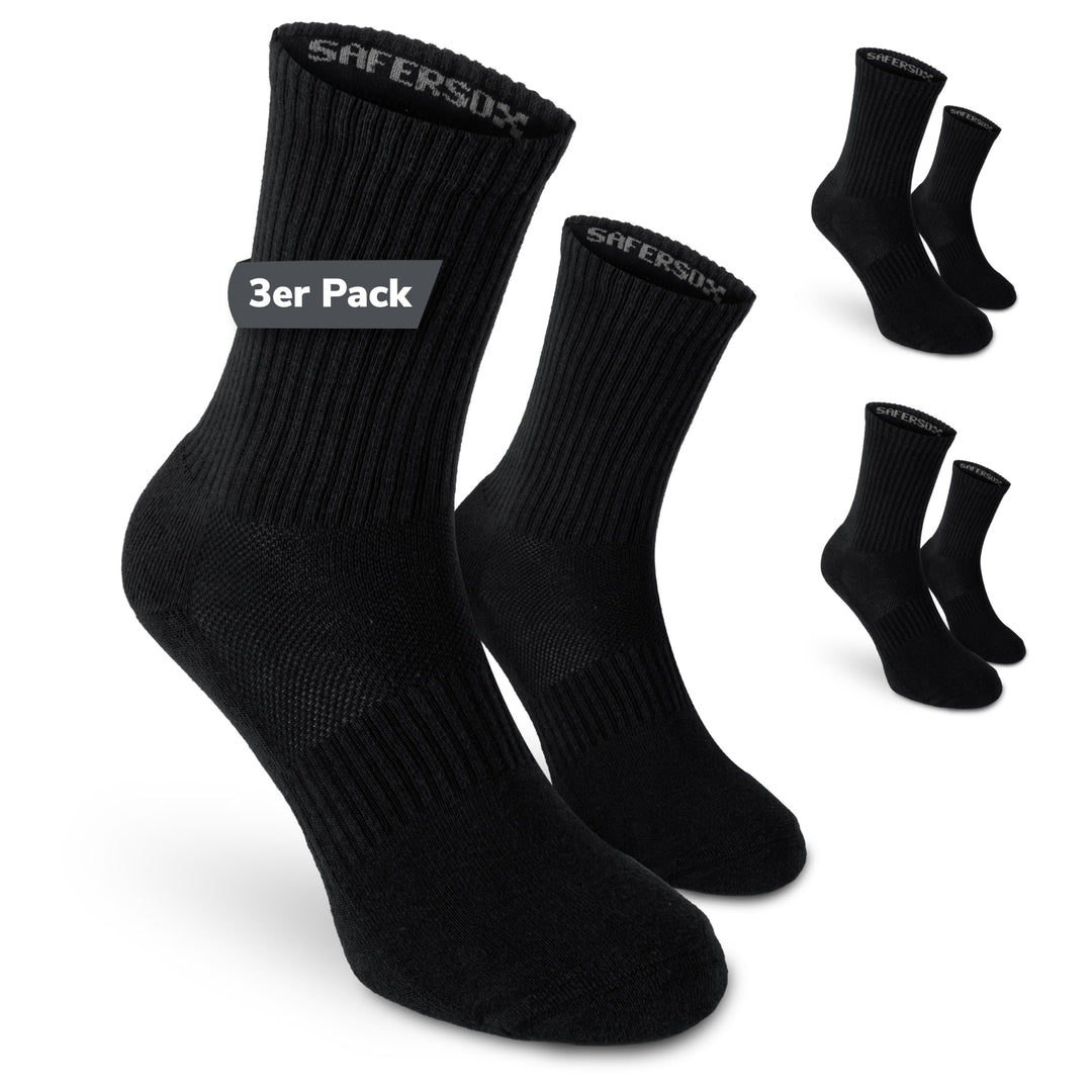 Safersox Mückenschutz Socken für Safari, Tropen, Garten &amp; Outdoor – Damen &amp; Herren 35-38 3er Vorteil
