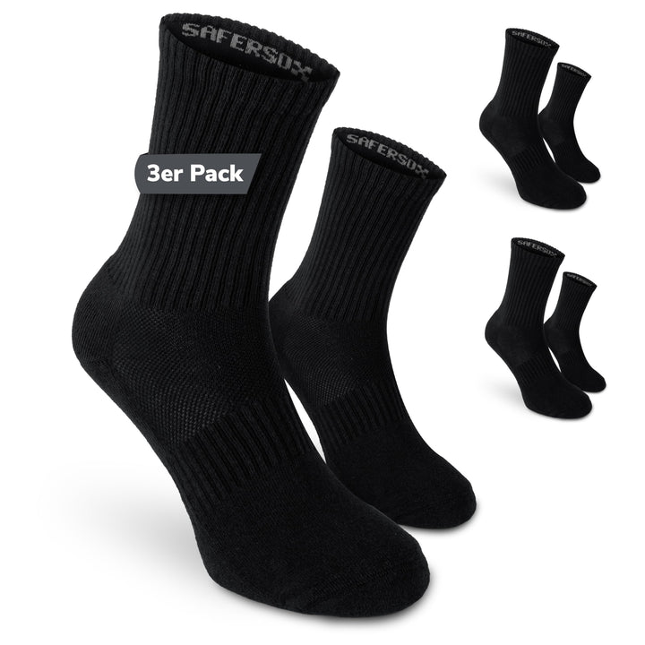 Safersox Mückenschutz Socken für Safari, Tropen, Garten &amp; Outdoor – Damen &amp; Herren 35-38 3er Vorteil