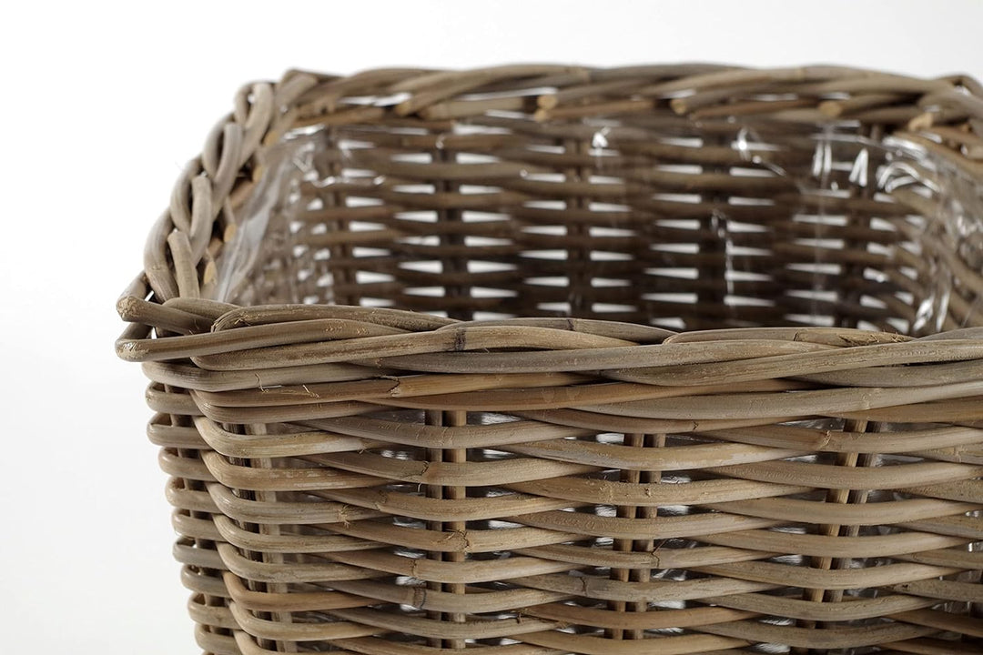 Kobolo Rattanübertopf Rattan Übertopf Pflanzgefäss Pflanzschalen Pflanzgefäss Rattankorb Korbset Pfl