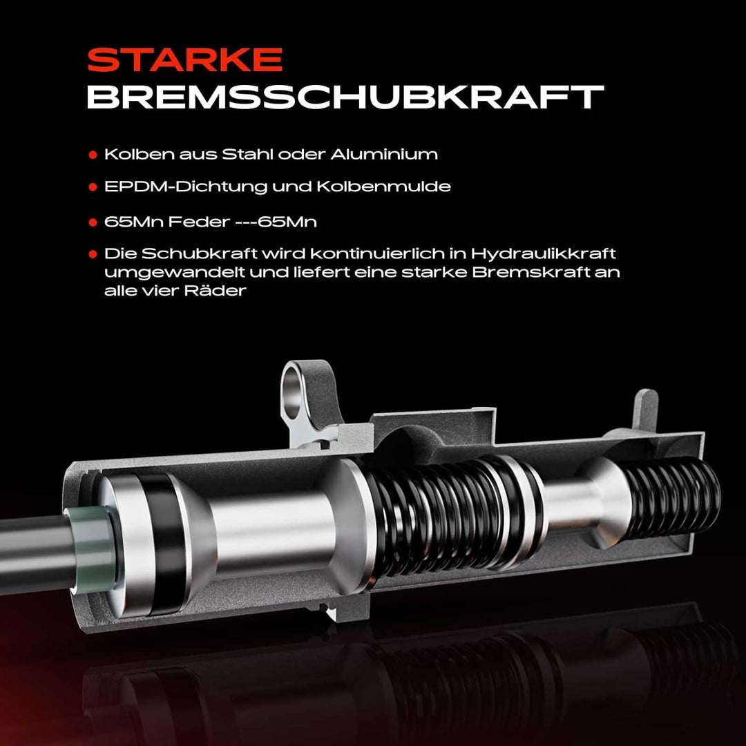 Frankberg Hauptbremszylinder Bremszylinder Kompatibel mit 147 937 1.6L-3.2L 2001-2010 156 932 1.9L 2