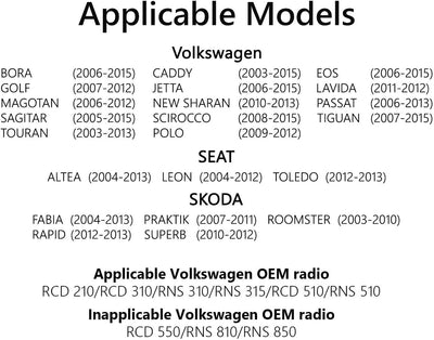 YUNTX Android 10.0 Autoradio Compatible Avec VW Passat/Golf/Skoda/Seat - GPS 2 Din - Caméra arrière