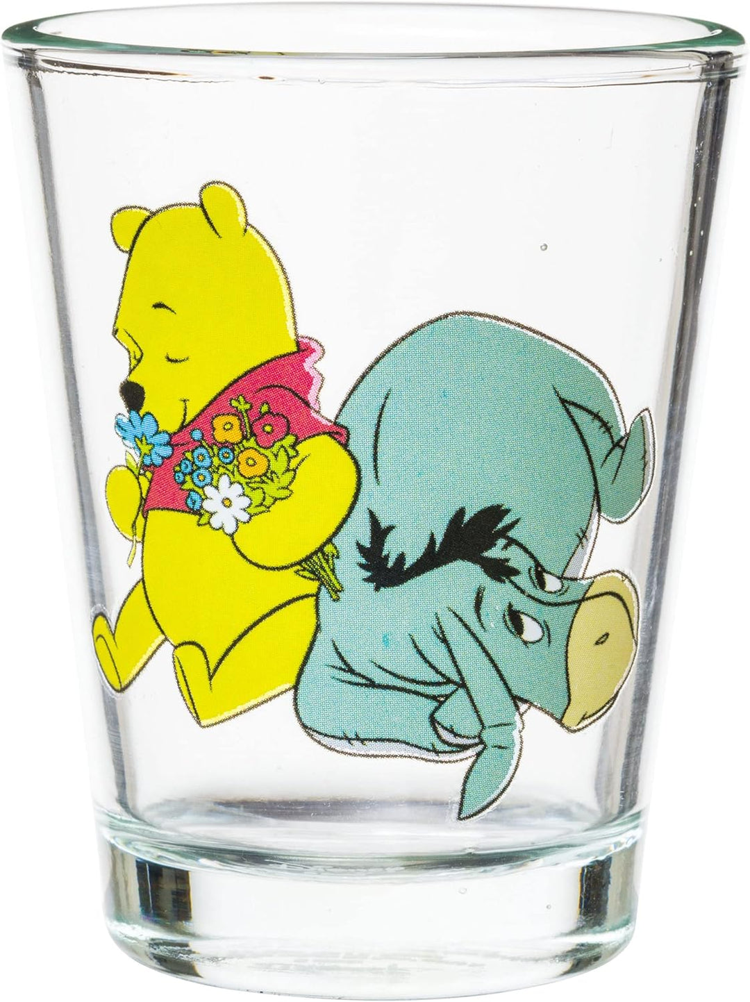Silver Buffalo Disney Winnie Puuh Retro Art Mini-Glas-Set, 42,5 ml, 4 Stück Winnie The Pooh, Winnie