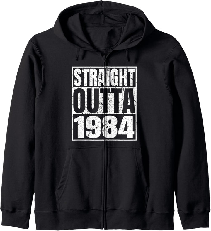 Straight Outta 1984 37th Birthday Funny 37 Years Old Vintage Kapuzenjacke