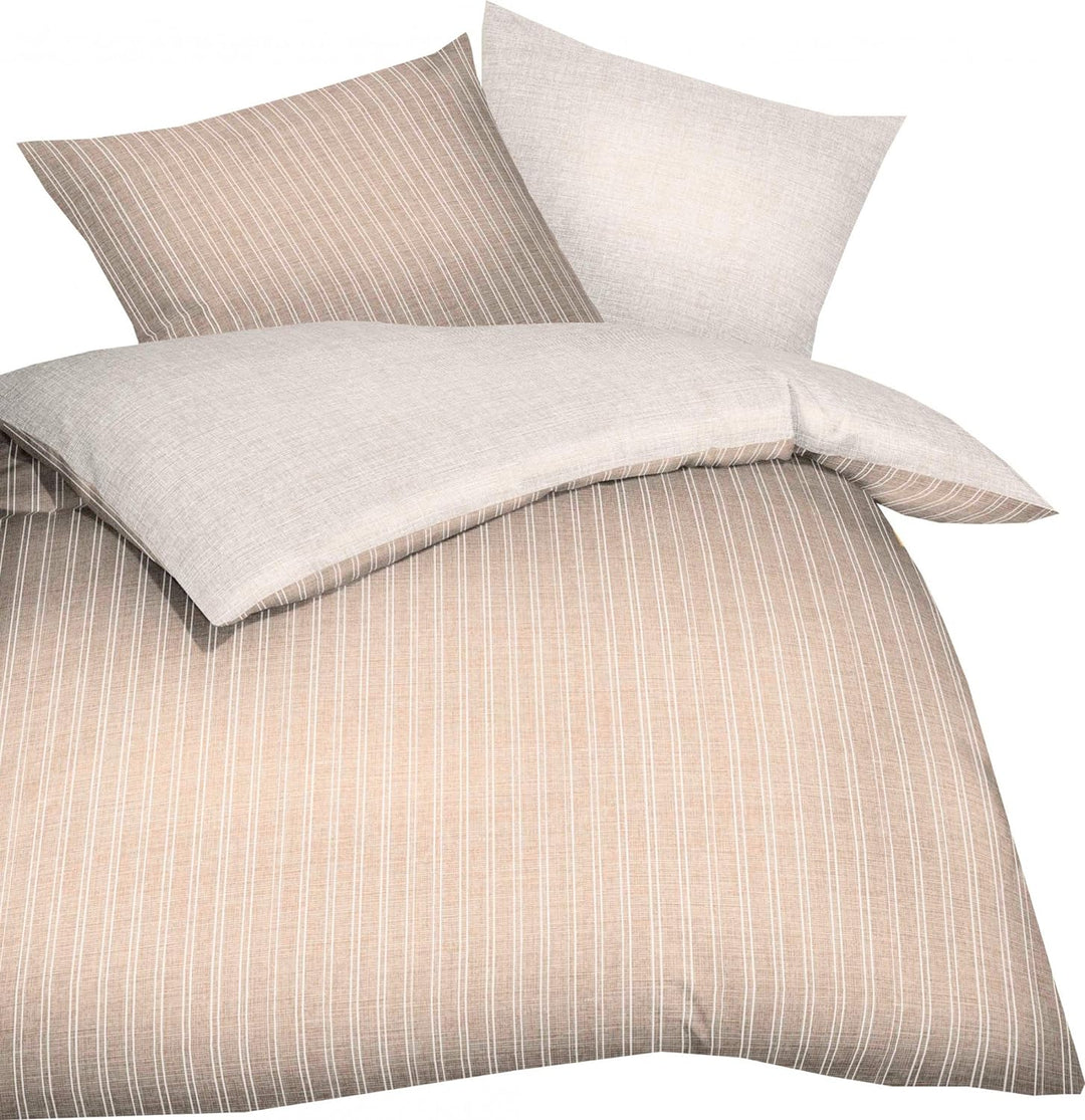 Kaeppel Satin-Bettwäsche Eternity Combo | Natur - 155 x 220