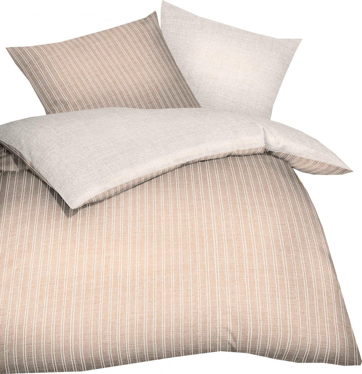 Kaeppel Satin-Bettwäsche Eternity Combo | Natur - 155 x 220