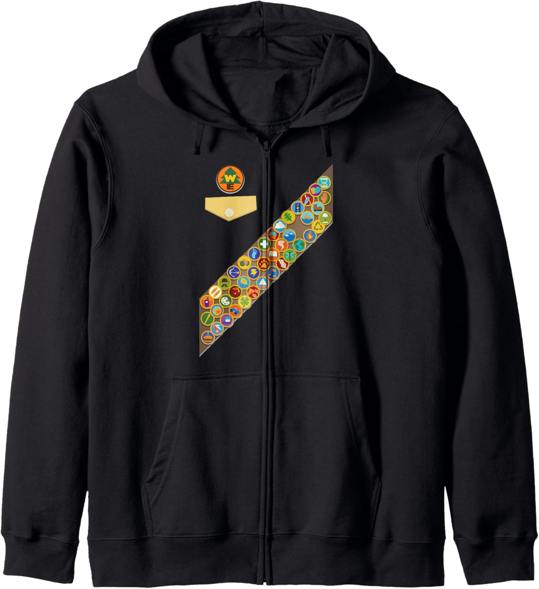 Disney Pixar Up Russel Badges Chest Patch Kapuzenjacke
