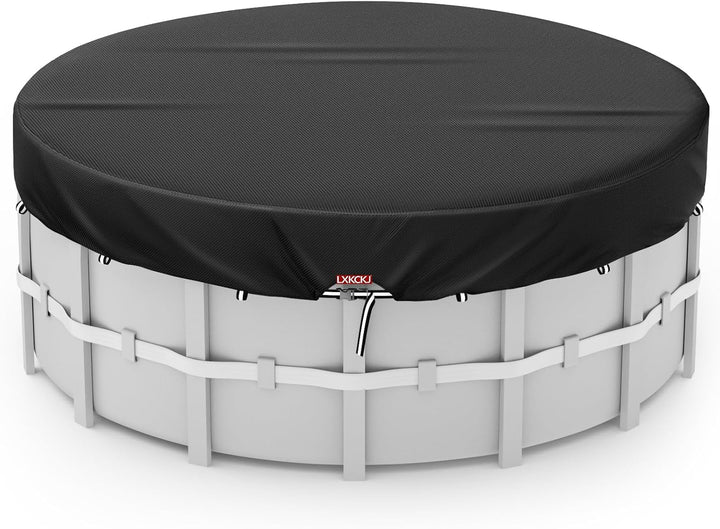 LXKCKJ Runde Poolabdeckung für oberirdische Pools- Lagertank Poolabdeckung mit Kordelzug Design-Whir