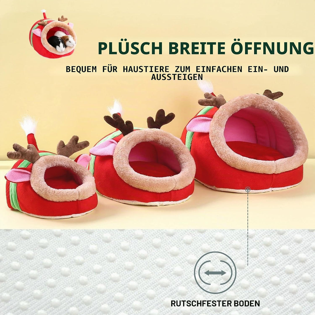 JanYoo Kleintierhöhle für Chinchilla, Igel, Meerschweinchen, Käfigzubehör, Spielzeug, für Bartagame,