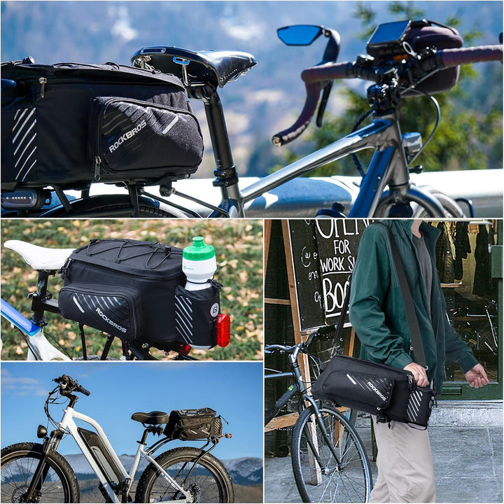 ROCKBROS Fahrrad Gepäckträgertasche Fahrradtasche Hinter Transporttasche Gepäcktasche Wasserdicht Sc